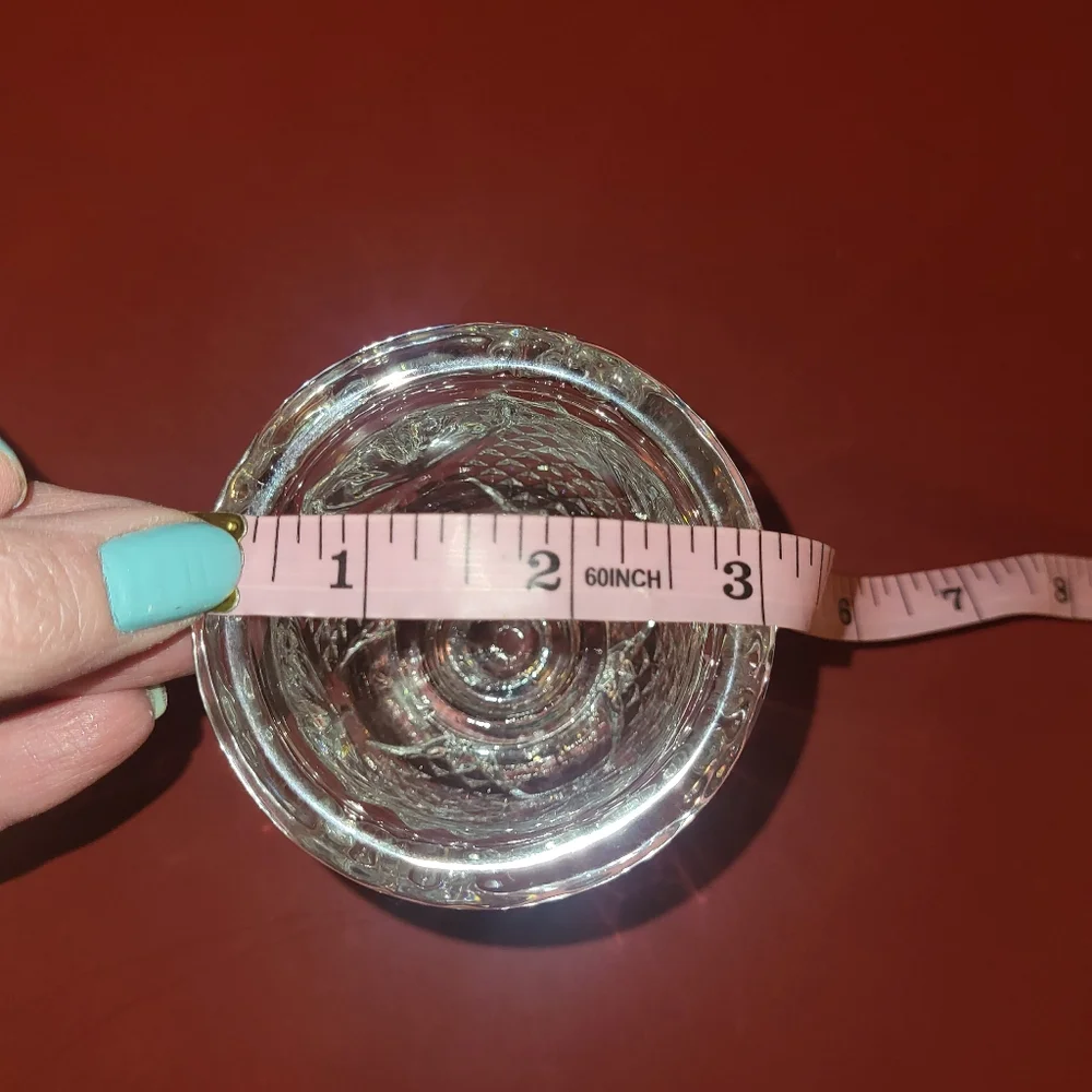 Avon Crystal Votive Candle Holder Bud Vase Vintage Glass